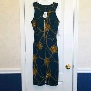 Enfocus Studio Front Zipper Sleeveless Dress